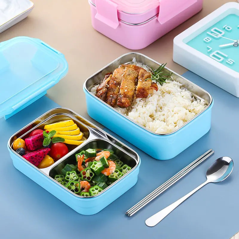 Premium Stainless Steel Two-Layer Lunch Box