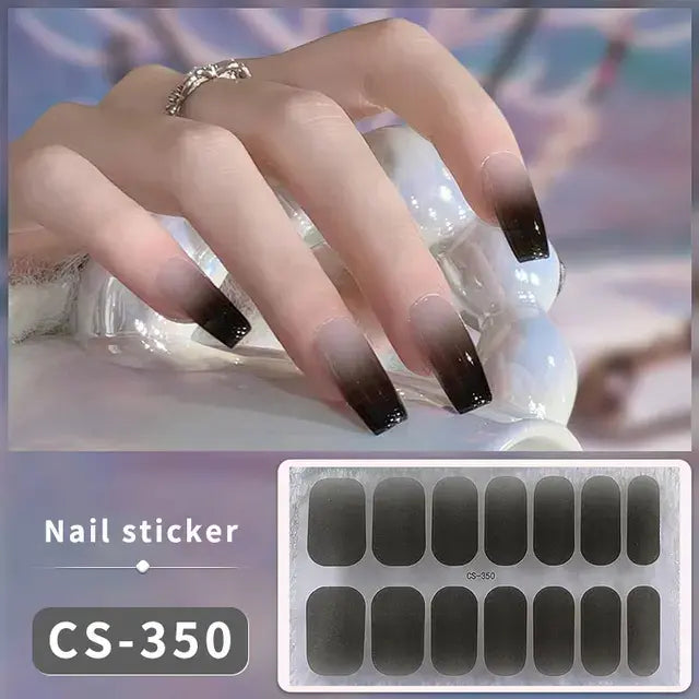 Premium DIY Gel Nail Stickers for Effortless Glam