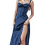 Vestido Midi Elegante para Mujeres – Corsé Sin Mangas con Abertura Lateral