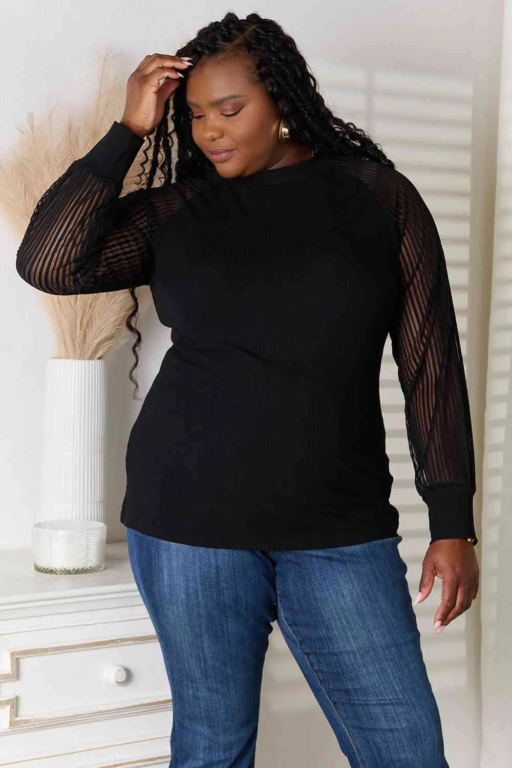 Blouse à manches raglan pour un style sans effort