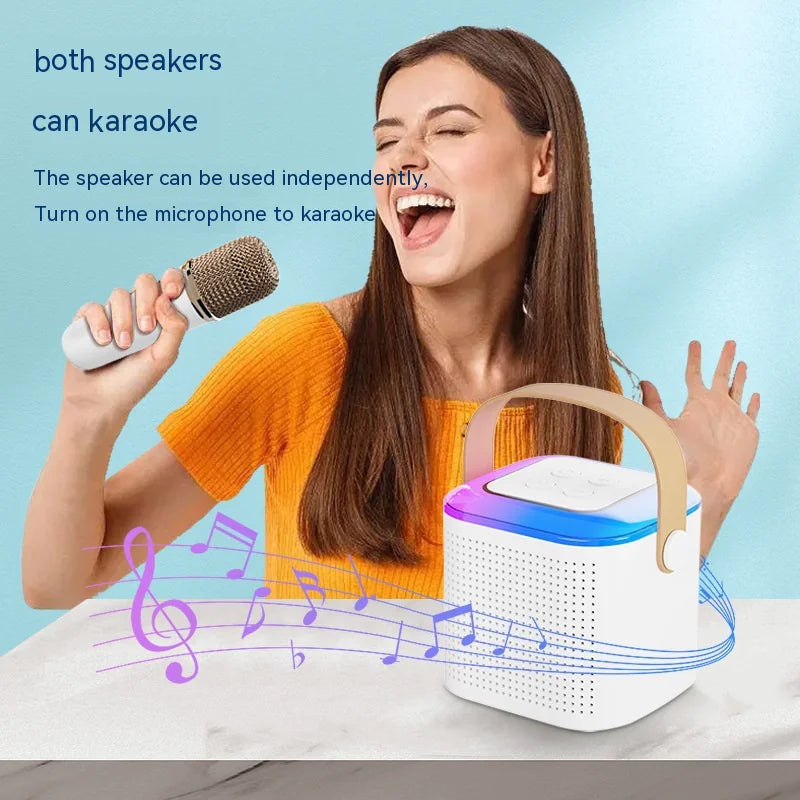 Machine de karaoké Bluetooth premium avec microphones doubles