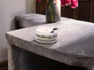 Cactus Blossom & Jade Crystal Candle - Premium Coconut-Soy Wax Tealight