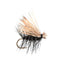 Premium Black Elk Hair Caddis Dry Flies - 6 Pack Size 16 for Trout Fishing - Korvel