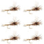 Adams Parachute Classic Dry Fly - 6 Flies Hook Size 10 - Korvel