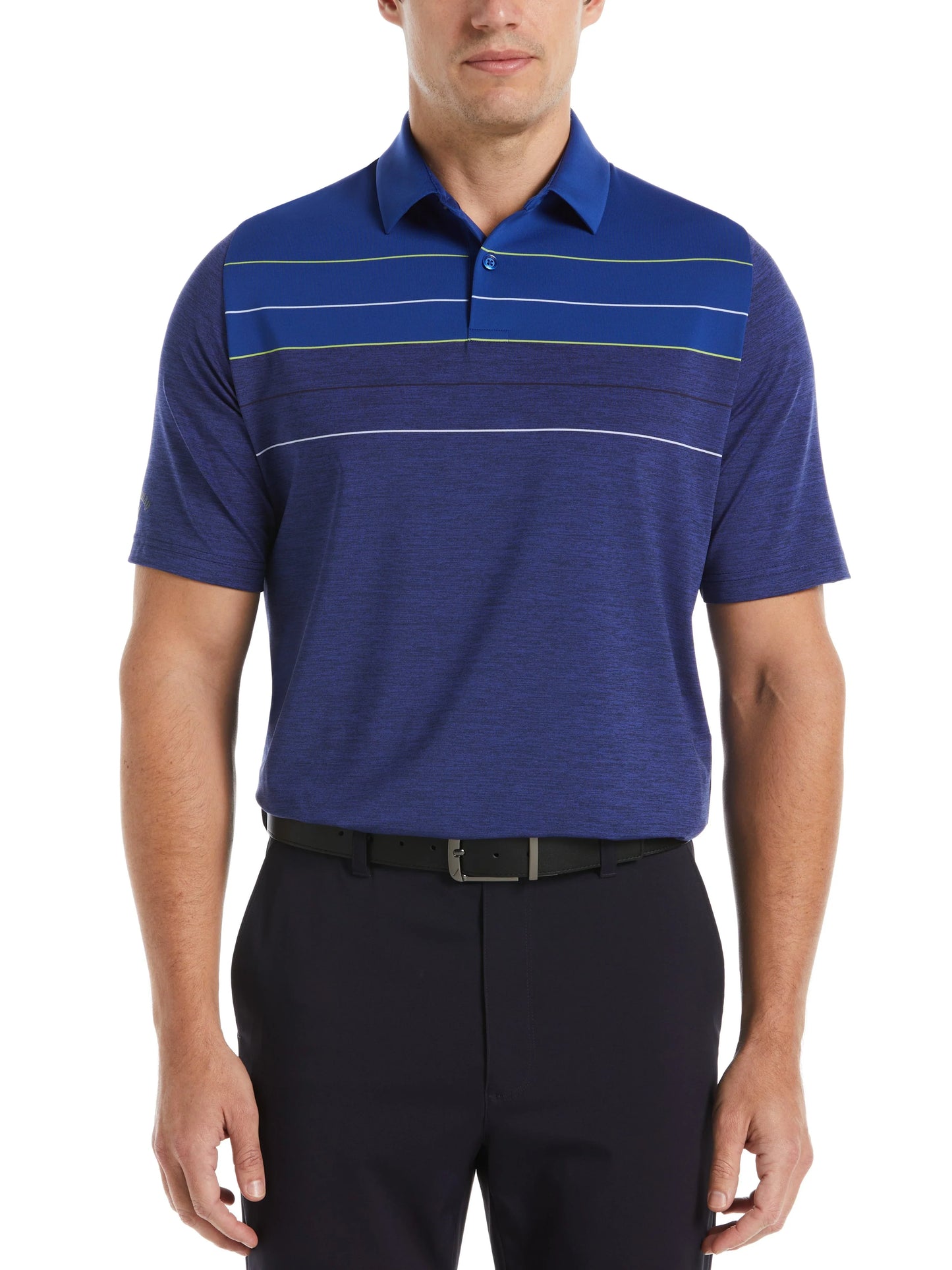 Polo de golf con bloques de color Jaspe para hombre