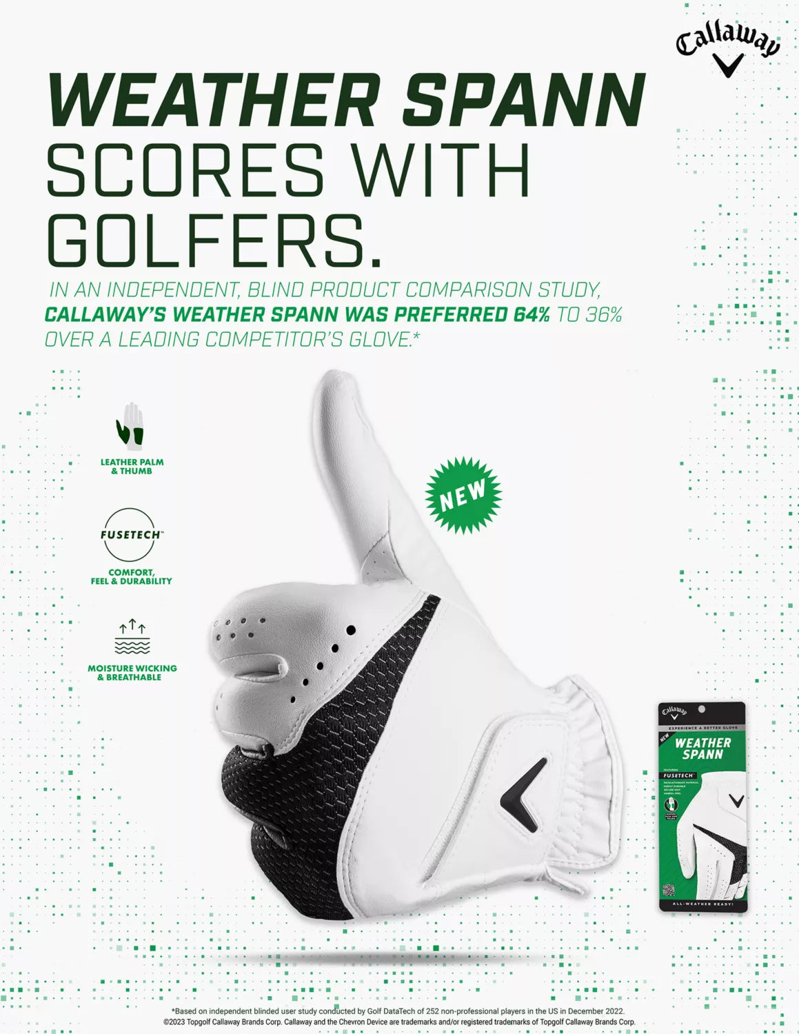 Guante de golf Callaway Weather Spann