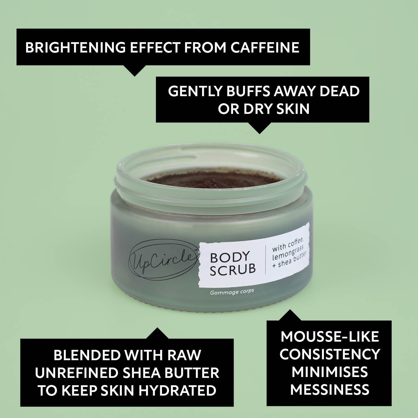 Coffee Body Scrub with Lemongrass - Korvel