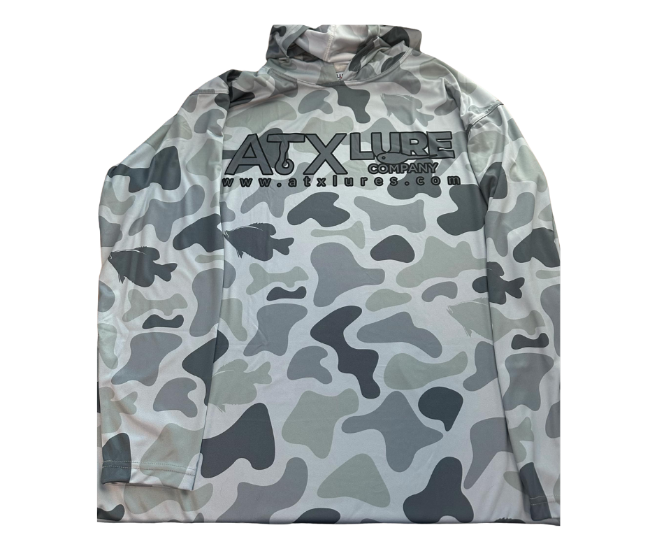 Camo Hooded Fishing Shirt – Lightweight UPF 50+ Sun Protection