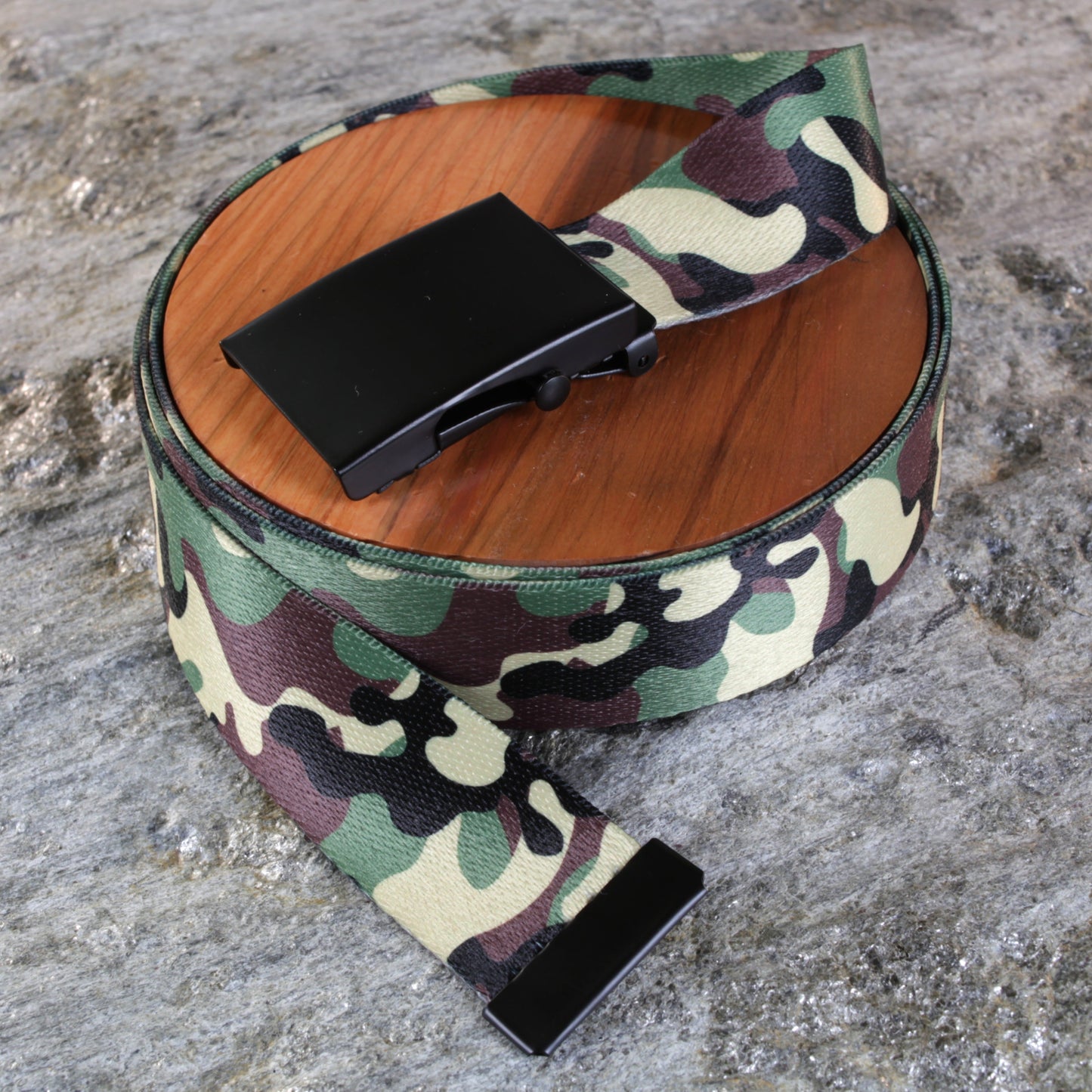Classic Winter Camo Belt - Versatile Sizes & Buckle Options