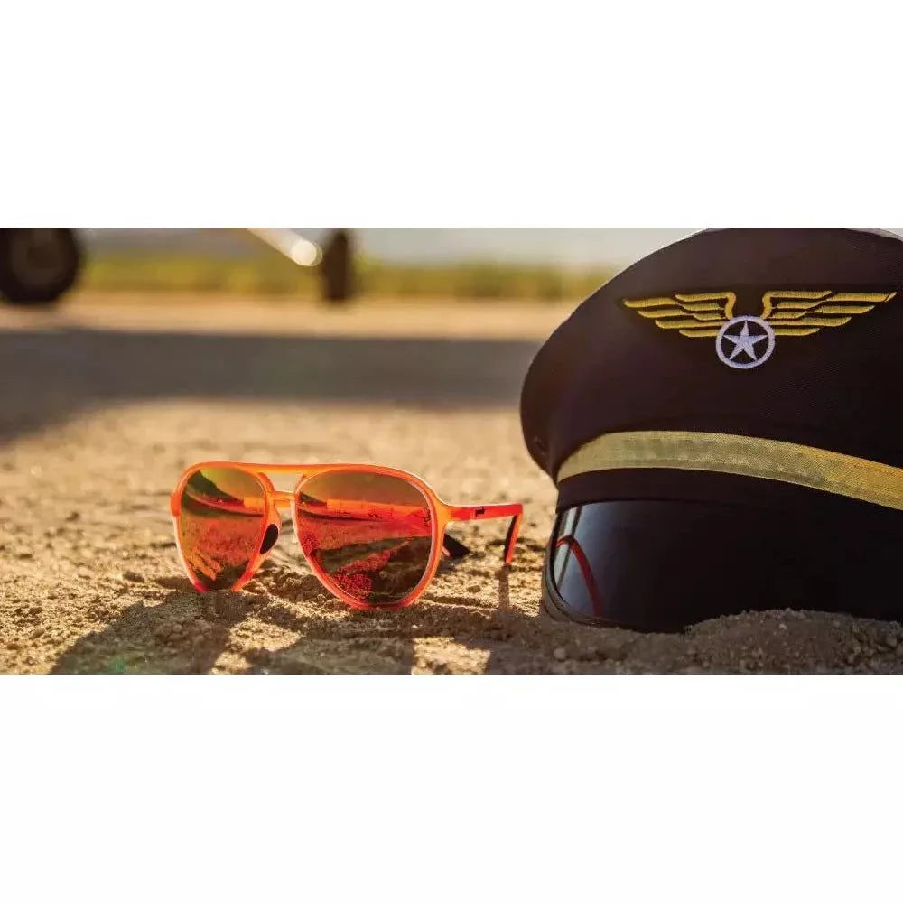 Captain Blunt's MACH G Polarized Aviator Sunglasses - Red-Eye Edition - Korvel