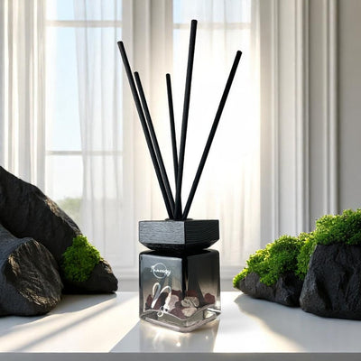 Capricorn Zodiac Crystal-Infused Reed Diffuser - Mountain Breeze Aroma, 100ml - Korvel