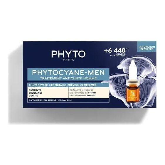 Tratamiento Anticaída de Cabello Phyto Phytocyane-Men para Hombres 12x3.5ml