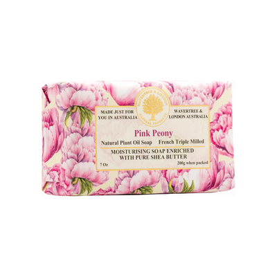 Savon de luxe à la pivoine rose naturelle australienne Wavertree & London - 7 oz