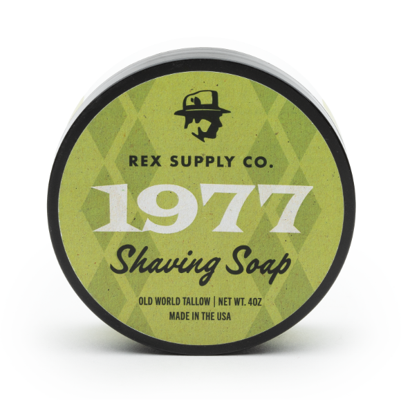 Rex Supply Co. Jabón de Afeitar de Grasa Vieja 1977 4 Oz