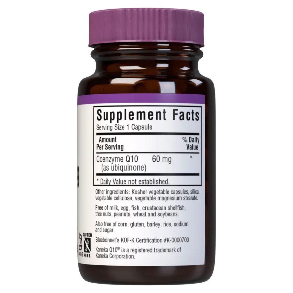 Gélules végétariennes CoQ10 60 mg Bluebonnet - 30 unités