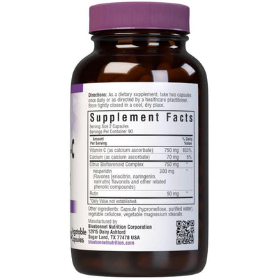 Bluebonnet Mega Bio-C Formula - 180 Vegetable Capsules