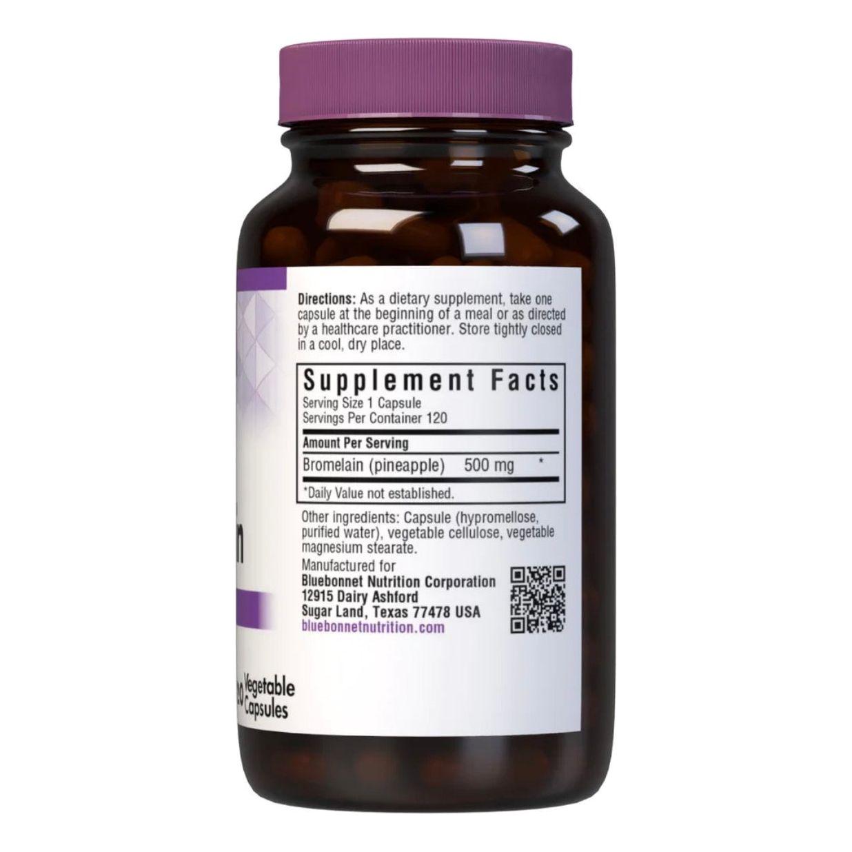 Bluebonnet Super Bromelain 500mg - 120 Vegetable Capsules