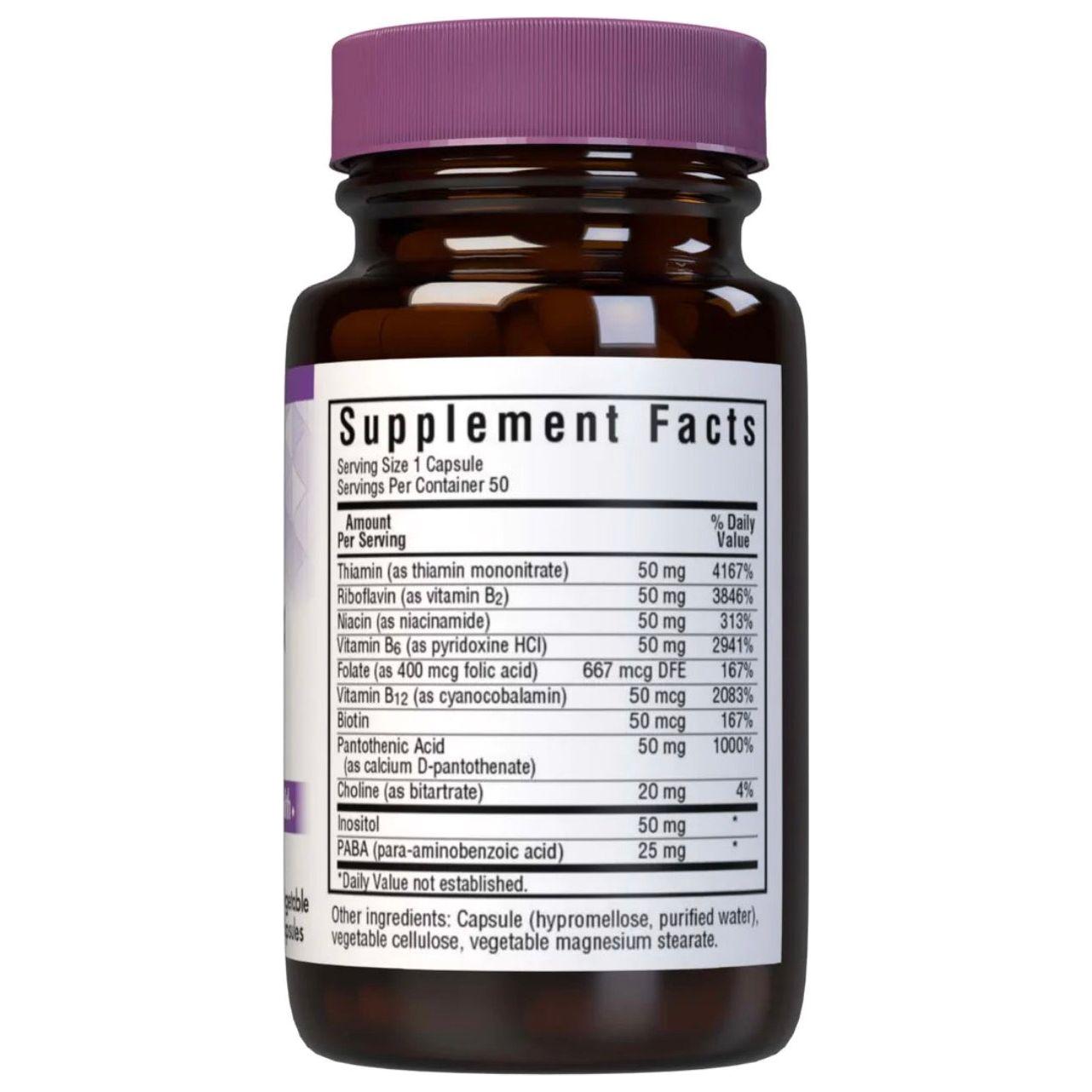 Bluebonnet Nutrition B-Complex 50 High Potency - 100 Vegetable Capsules