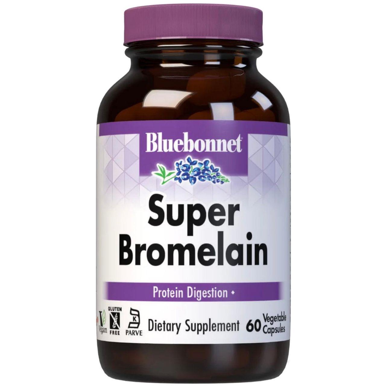 Bluebonnet Super Bromelain 500 mg - 60 Vegetable Capsules