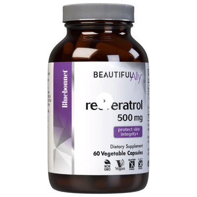 Bluebonnet Beautiful Ally Resveratrol 500 mg - 60 Vegetable Capsules