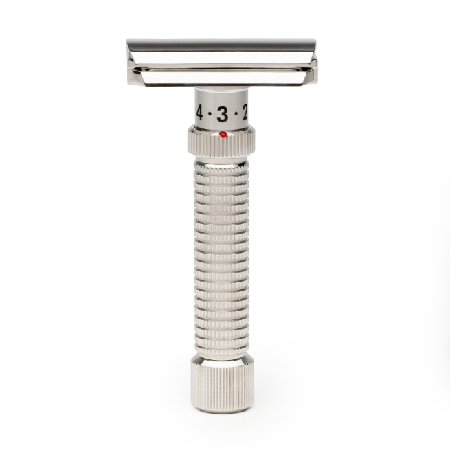 Rex Supply Co. Ambassadeur Rasoir DE Réglable en Acier Inoxydable Poli RSC-101P