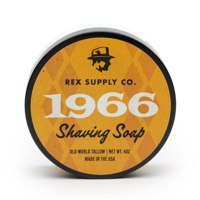 Rex Supply Co. Jabón de Afeitar de Grasa del Viejo Mundo 1966 4 Oz