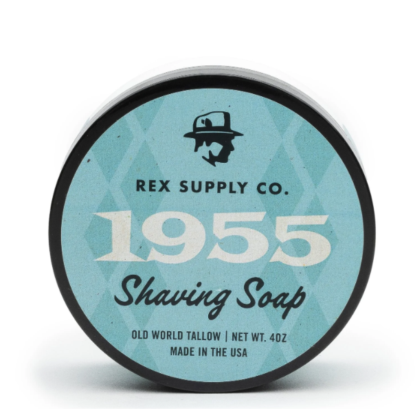 Rex Supply Co. 1955 Savon à raser en suif Old World - 4 Oz