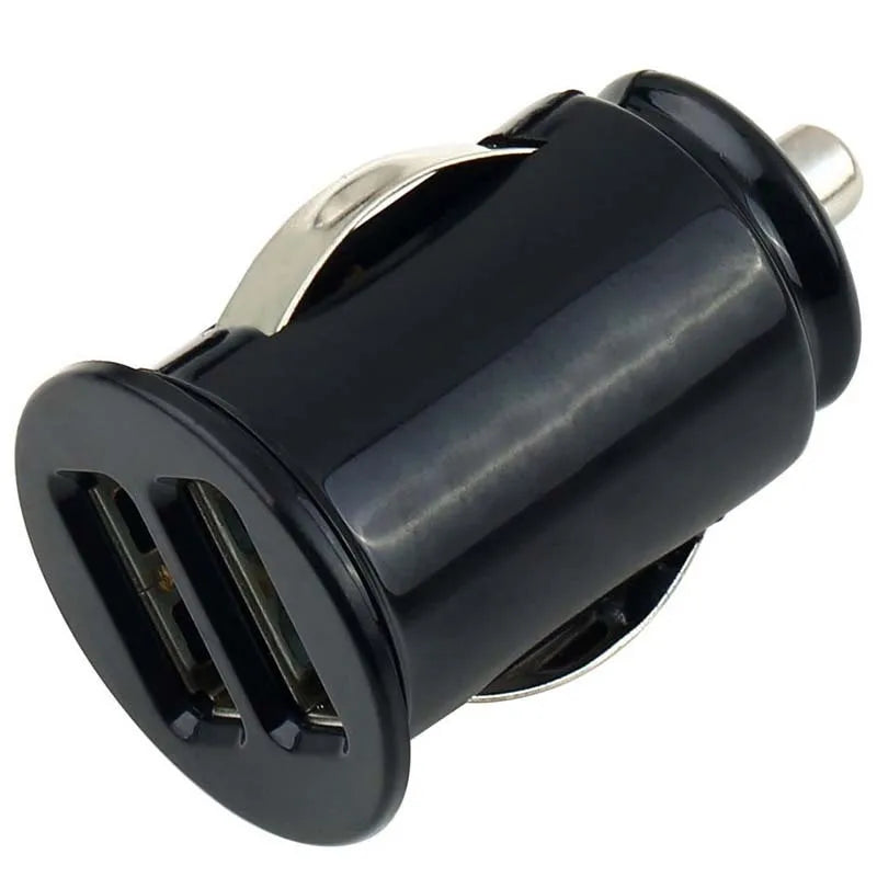Compact Dual USB Car Charger Adapter for Vehicles