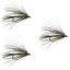 3 Pack Carey Special Soft Hackle Grouse and Olive Wet Fly - Hook Size 10 - Korvel