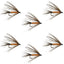Carey Special Soft Hackle Grouse and Orange Wet Fly - 6 Flies Hook Size 10 - Korvel