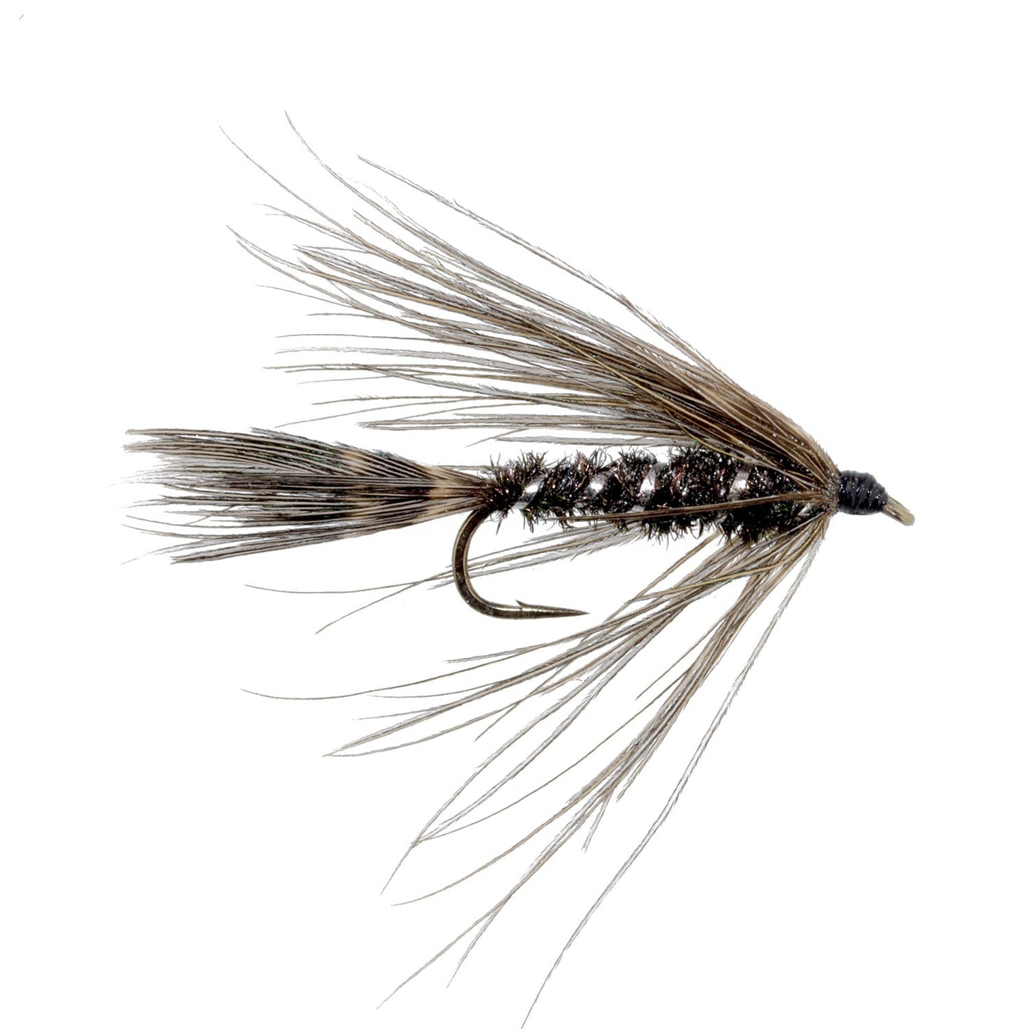 Carey Special Soft Hackle Grouse and Peacock Wet Fly - 12 moscas, anzuelo tamaño 10