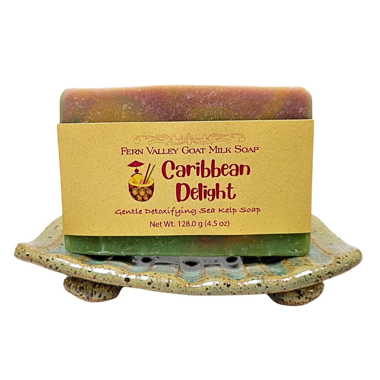 Natural Goat Milk Soap | Caribbean Delight Detoxifying Sea Kelp Scrub - Korvel