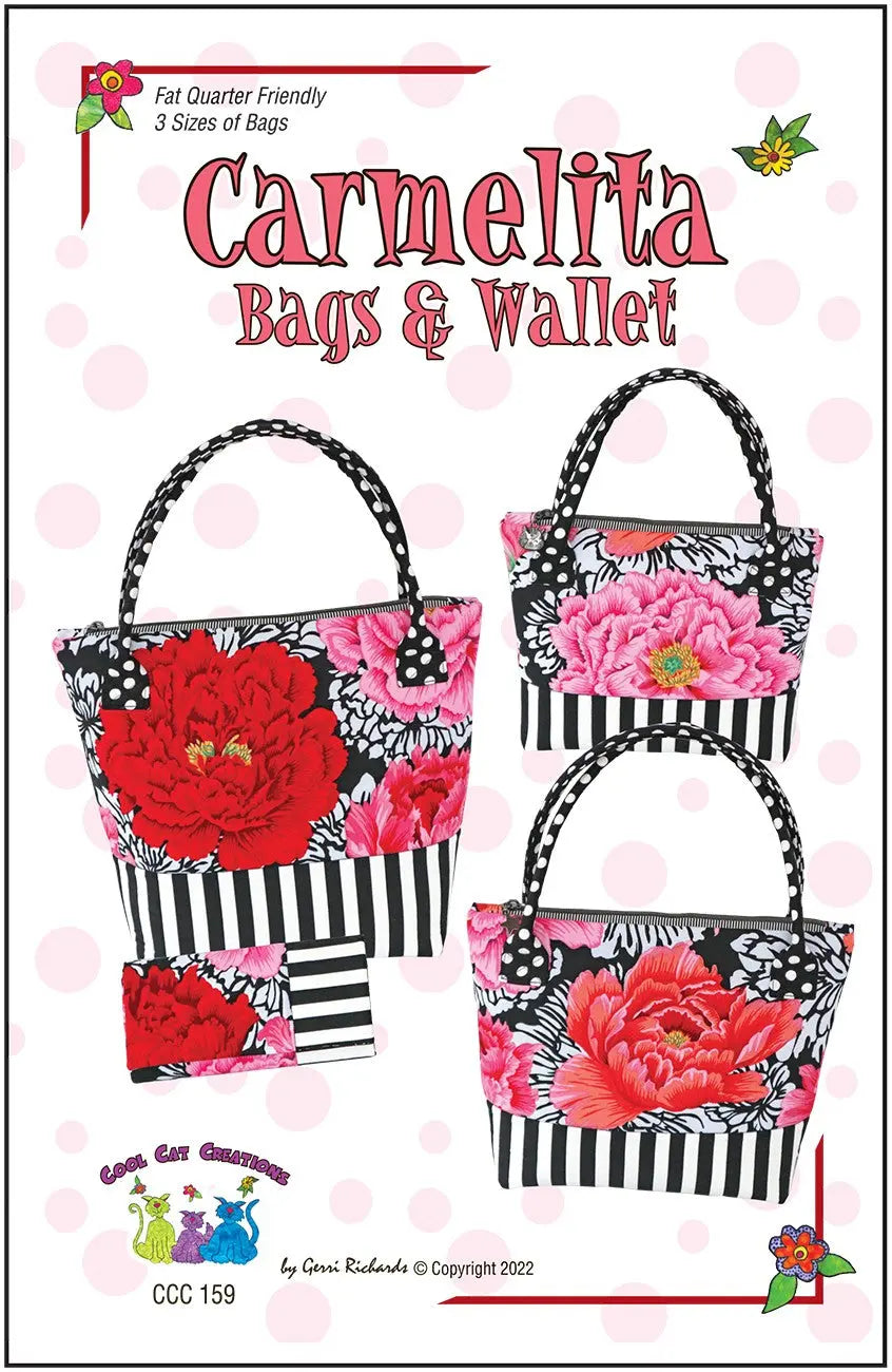 Patron de couture pour sacs et portefeuilles Carmelita