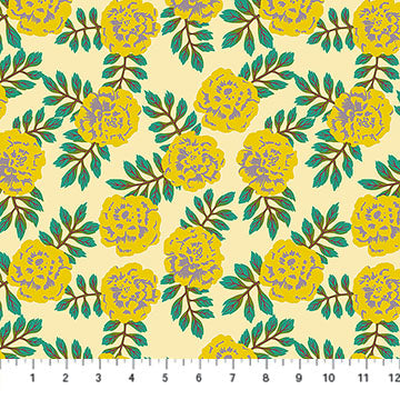 Tissu en coton Carnation Golden Yesterday - 44"/45" par yard