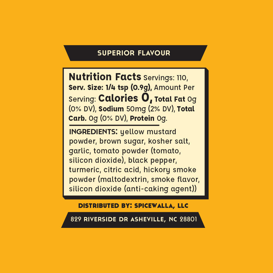 Carolina Mustard BBQ Rub - 3.5 oz - Korvel