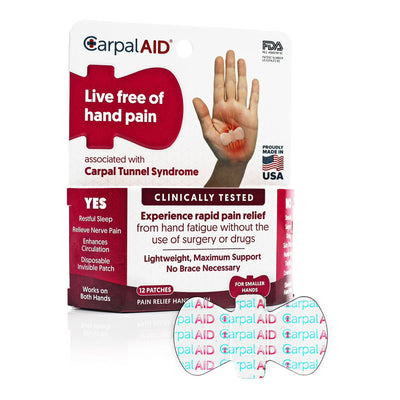Carpal AID® Large Adhesive Hand-Based Patch (12 Pack)