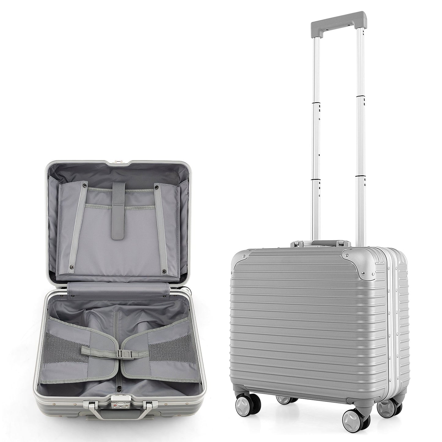 Bagages à main de 16 pouces sous le siège avec roues pivotantes