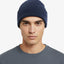 Gorro de Cashmere con Puño - Azul Carbón
