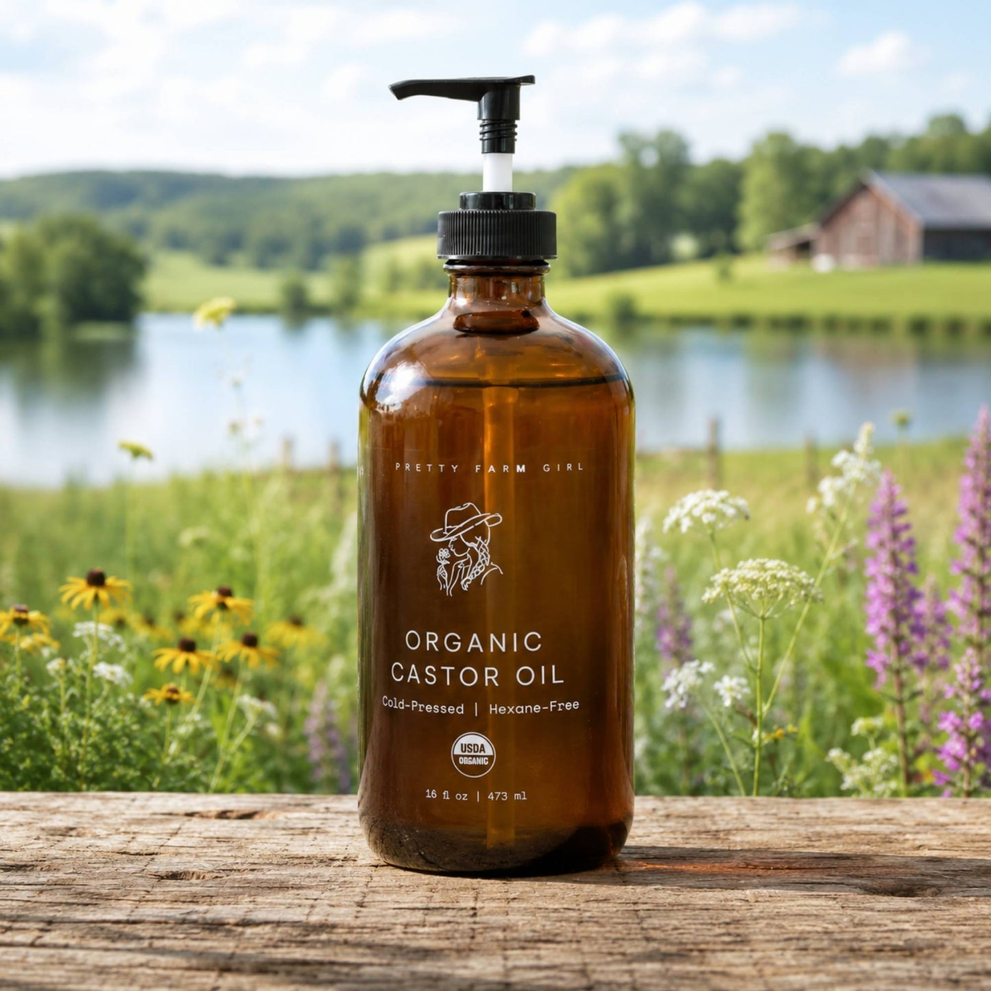 Pure Organic Cold Pressed Castor Oil - Hexane-Free