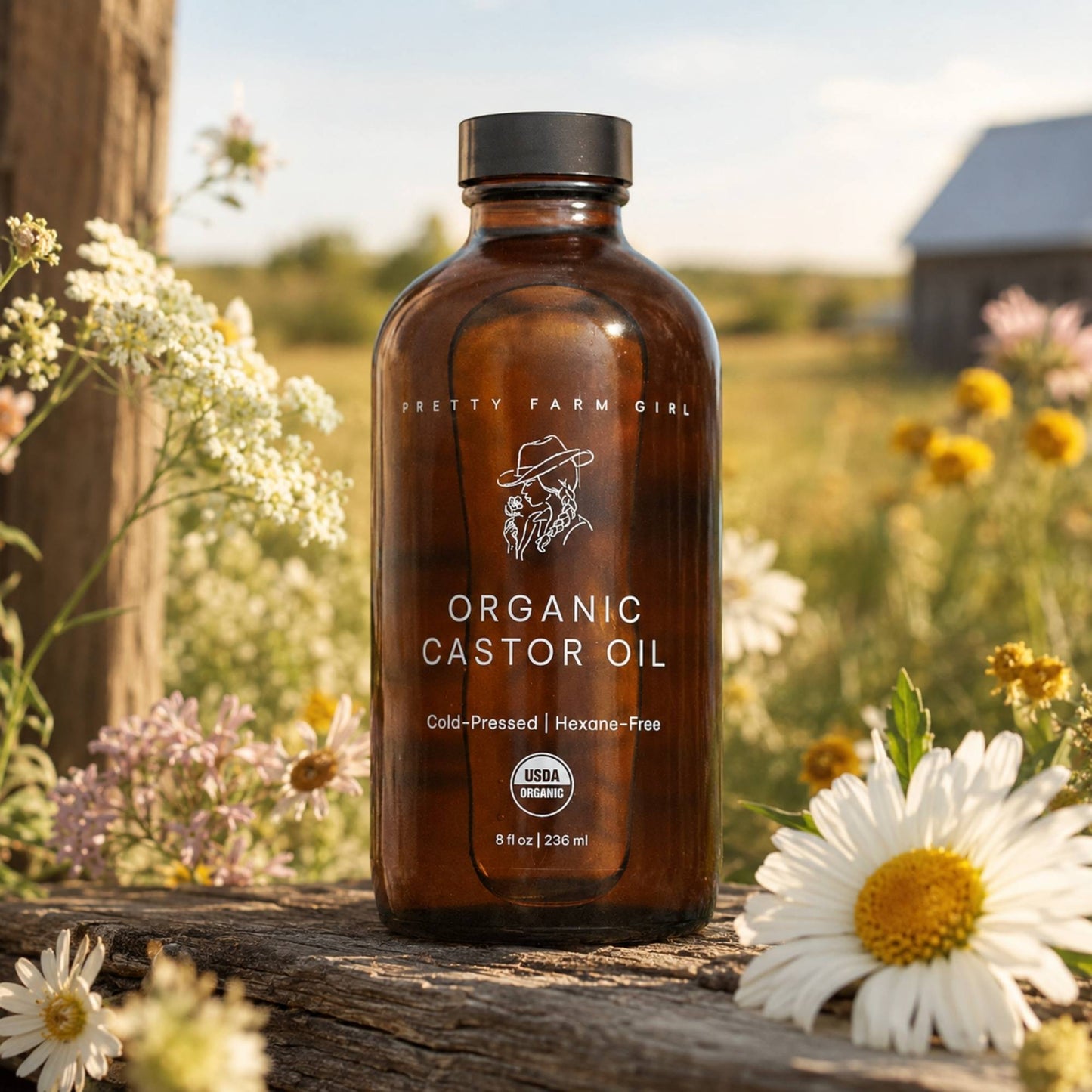 Pure Organic Cold Pressed Castor Oil - Hexane-Free
