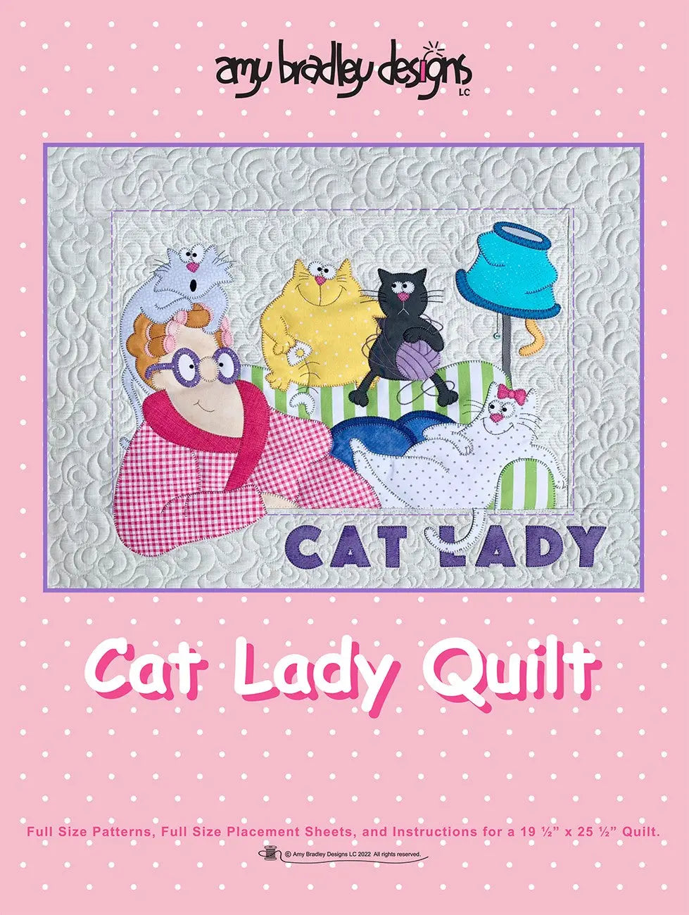 Patron de Quilt Cat Lady pour une Décoration Élégante de la Maison