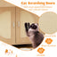 Caja de Arena para Gatos con Puertas de Rascado de Sisal - Natural