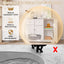 Elegant Cat Litter Box Enclosure with Storage - White