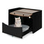 Gbruno Caja de Arena para Gatos con Cajón Extraíble - Negro