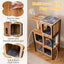 Árbol para Gatos Moderno con Estructura de Metal y Postes para Rascar
