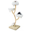 Arbre à chat de 70 pouces de hauteur avec 4 niveaux et 3 perchoirs - Beige