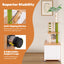 Hidden Cat Washroom with Cat Tower - White