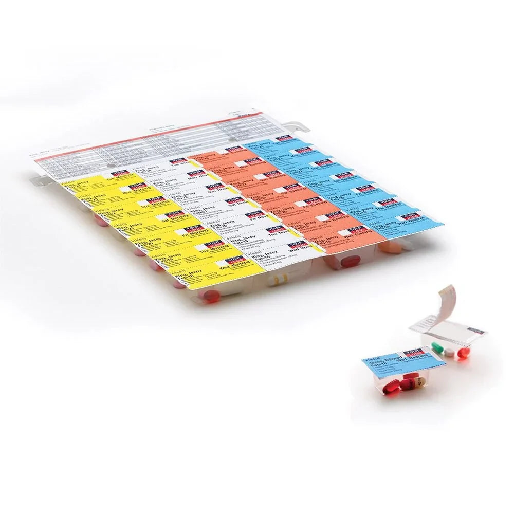 Étiquettes multi-doses standard Dispill® - Conformité Classe B, 50 unités