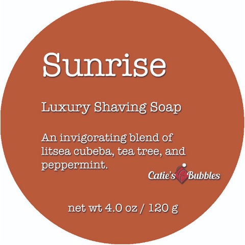 Collection de rasage Sunrise de Catie's Bubbles
