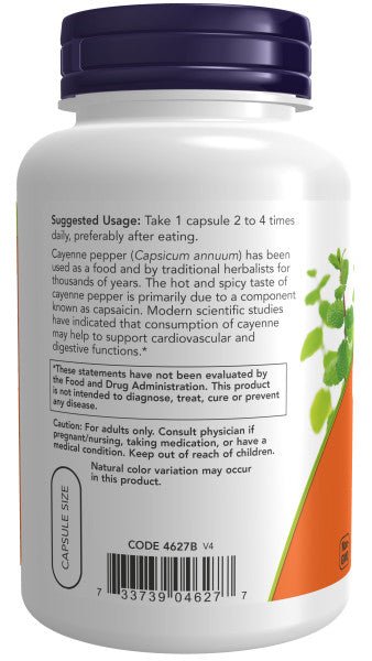 Extracto de Pimiento Cayena Premium 500 mg